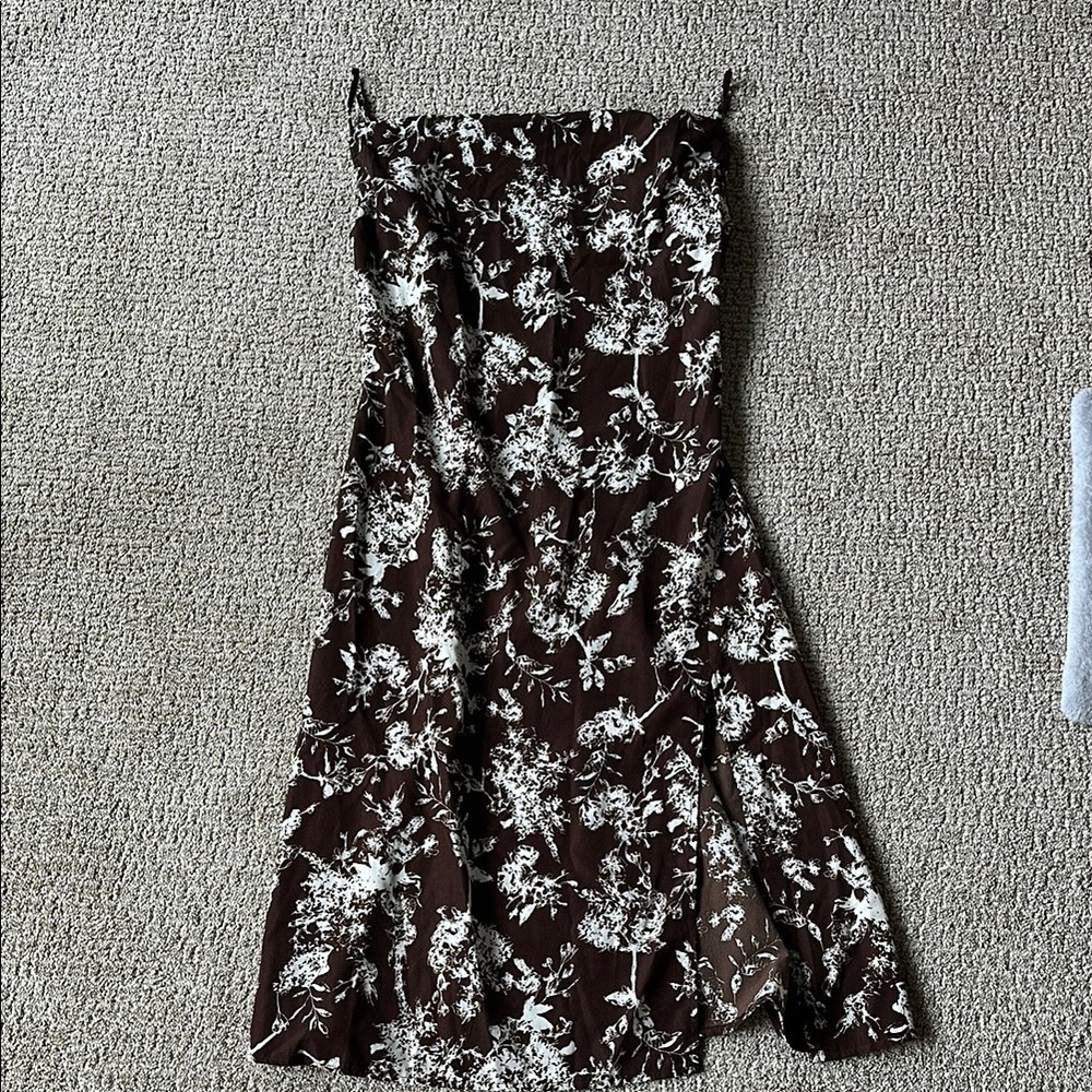 Floral Brown Dress